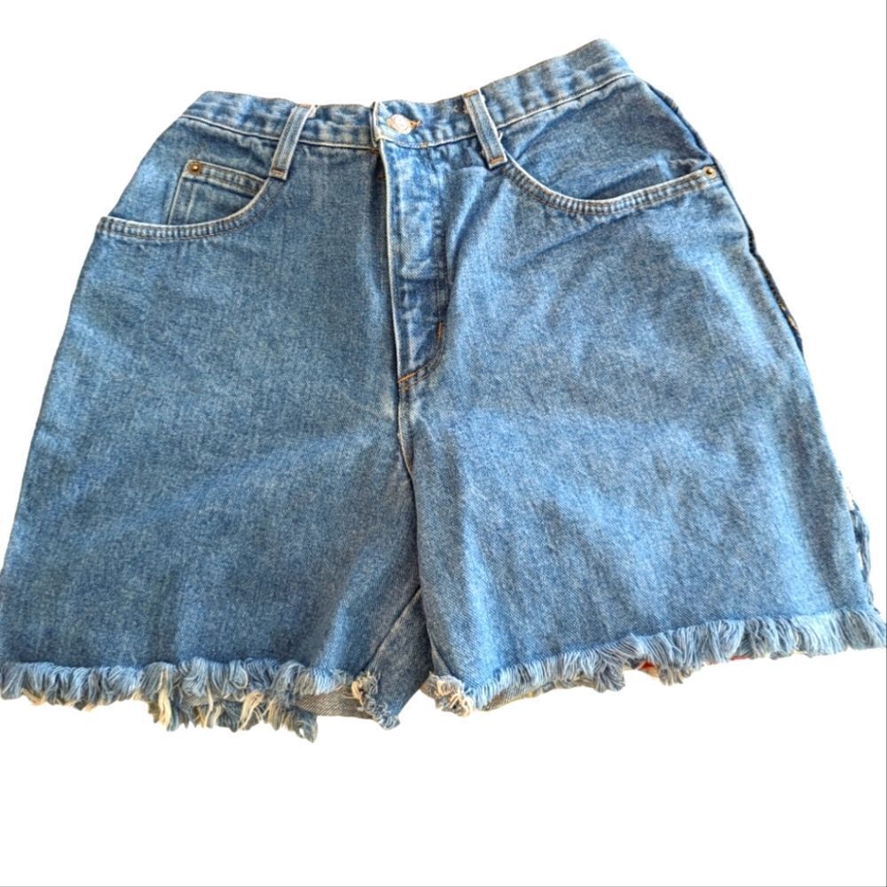 Vintage Bonjour raw hem denim shorts size 13/14‎